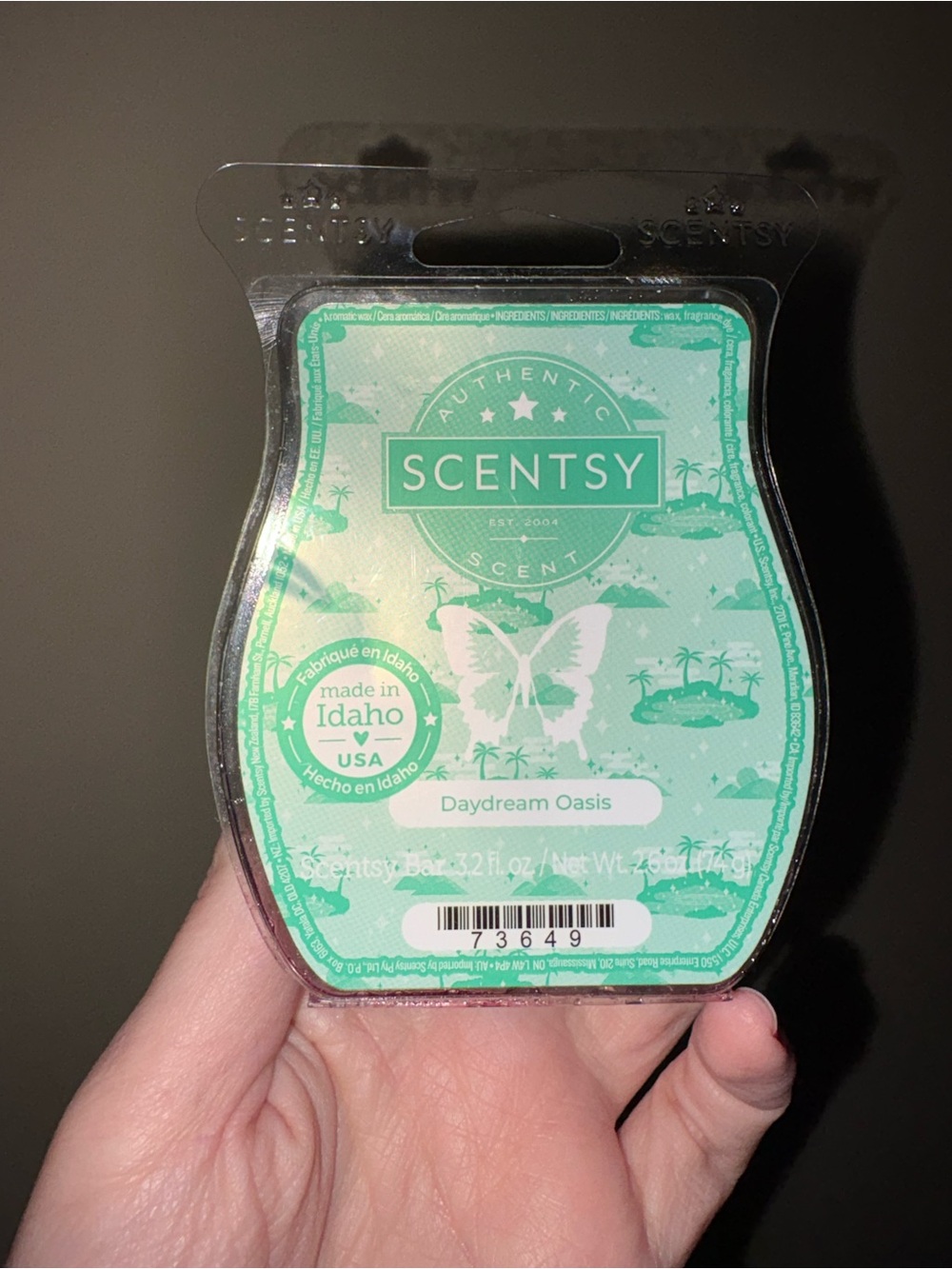 Scentsy Daydream Oasis Wax Bar